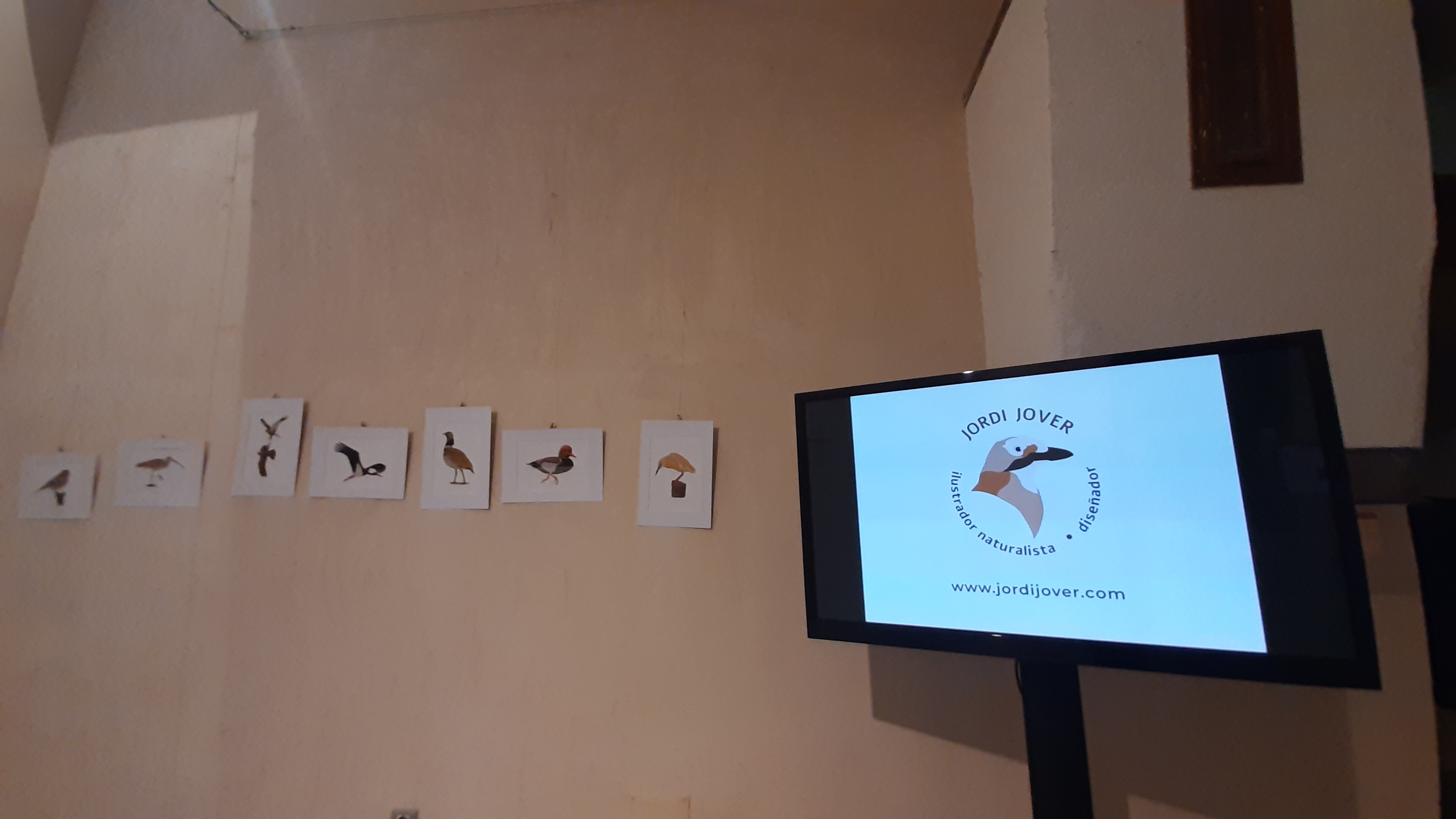 Exposició Jordi Jover amb pantalla